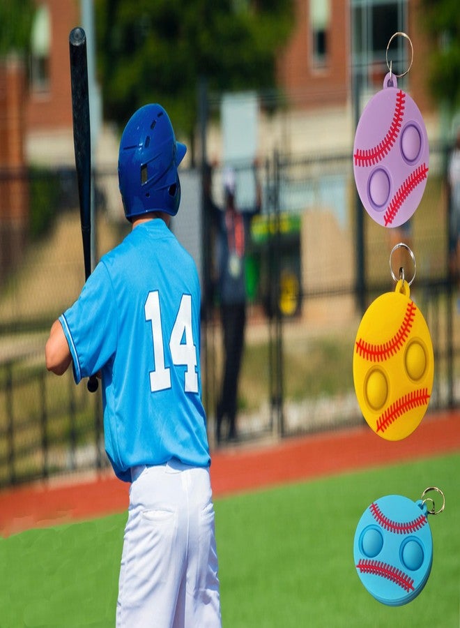 PSDFH 20 Packs Bulk Mini Sport Baseball fidgets Toys for Kids Children Classroom Students Gifts Prize from Teacher,Birthday Party Bubble Favors - Image 4